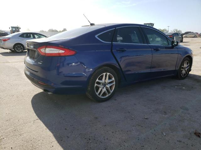 3FA6P0HD1GR122136 - 2016 FORD FUSION SE BLUE photo 3