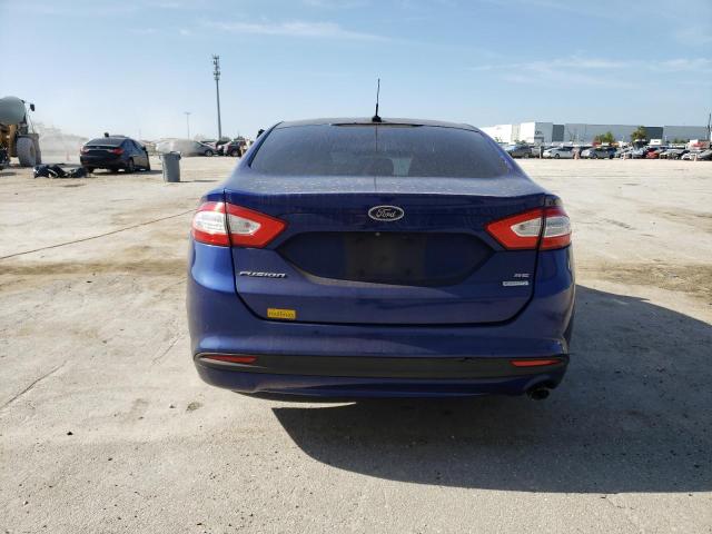 3FA6P0HD1GR122136 - 2016 FORD FUSION SE BLUE photo 6