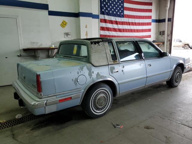 1C3XY66R6MD207589 - 1991 CHRYSLER NEW YORKER FIFTH AVENUE BLUE photo 3