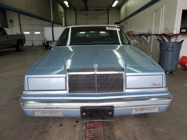 1C3XY66R6MD207589 - 1991 CHRYSLER NEW YORKER FIFTH AVENUE BLUE photo 5