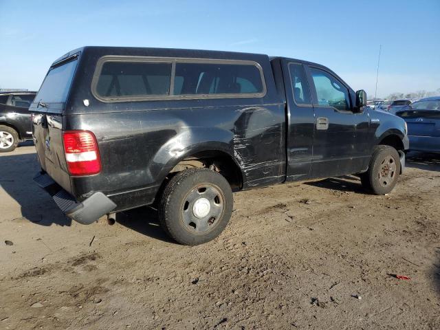 1FTRF12266NB55450 - 2006 FORD F150 BLACK photo 3