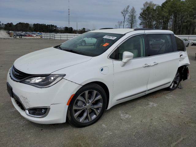 2C4RC1H71JR126901 - 2018 CHRYSLER PACIFICA HYBRID TOURING PLUS WHITE photo 1