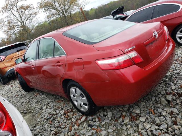 4T1BE46K27U140379 - 2007 TOYOTA CAMRY CE RED photo 2