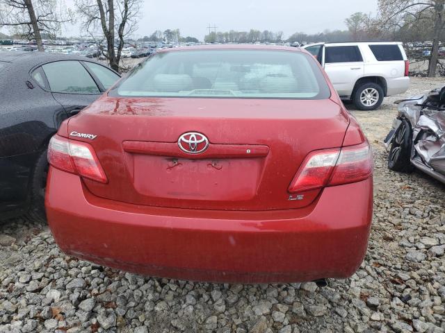 4T1BE46K27U140379 - 2007 TOYOTA CAMRY CE RED photo 6