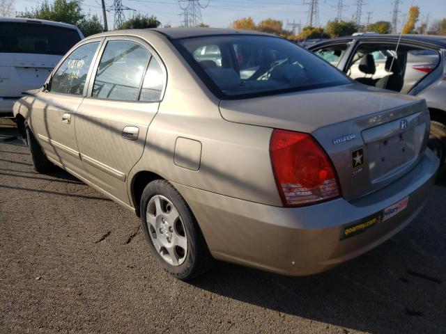 KMHDN46D06U374934 - 2006 HYUNDAI ELANTRA GLS TAN photo 3