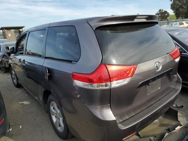 5TDZK3DC2BS170576 - 2011 TOYOTA SIENNA GRAY photo 2