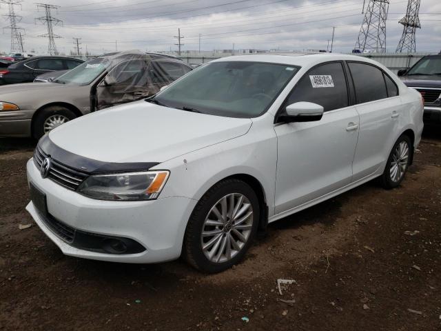 3VWL17AJ5EM260776 - 2014 VOLKSWAGEN JETTA SEL WHITE photo 1