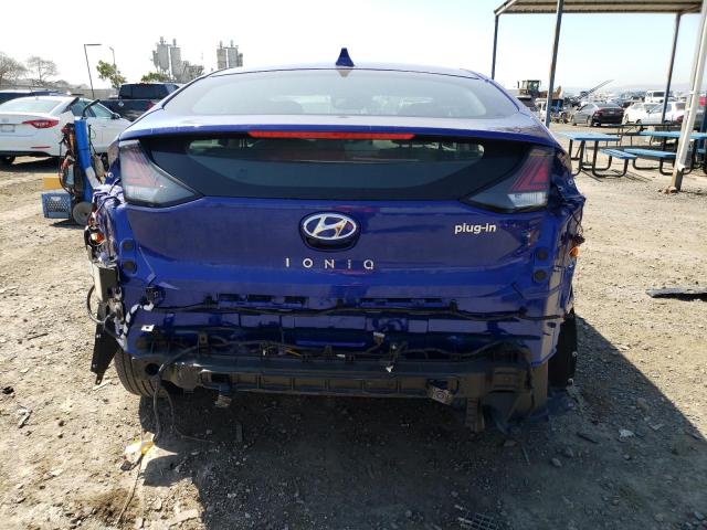 KMHCX5LD2NU264952 - 2022 HYUNDAI IONIQ LIMITED BLUE photo 6