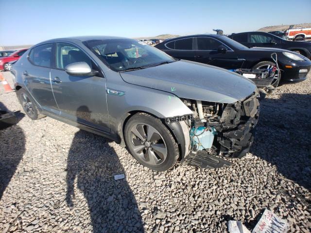 KNAGN4ADXE5069052 - 2014 KIA OPTIMA HYBRID SILVER photo 4