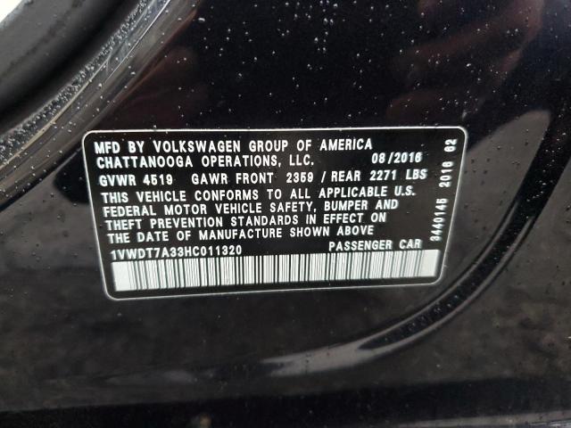 1VWDT7A33HC011320 - 2017 VOLKSWAGEN PASSAT R-LINE Qara foto 13