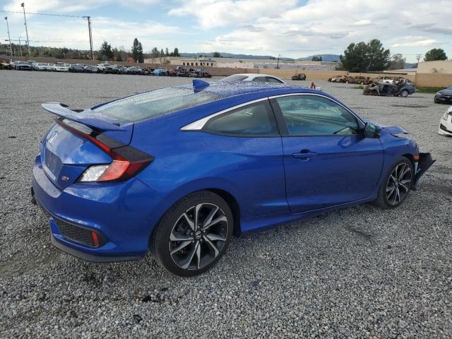 2HGFC3A53KH753891 - 2019 HONDA CIVIC SI BLUE photo 3