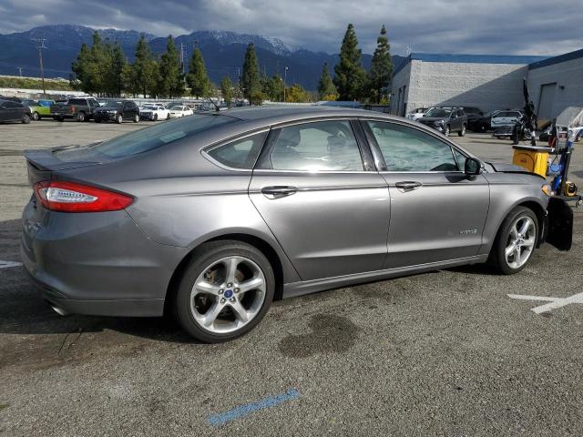 3FA6P0LU4ER356937 - 2014 FORD FUSION SE HYBRID GRAY photo 3