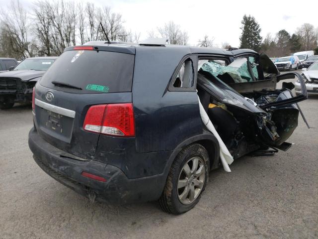 5XYKT4A22DG334084 - 2013 KIA SORENTO LX BLACK photo 3