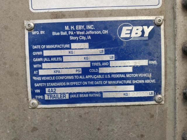 4A2LD5320M3006303 - 2021 EBY TRAILER SILVER photo 10