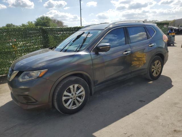 5N1AT2MT1EC796027 - 2014 NISSAN ROGUE S BROWN photo 1