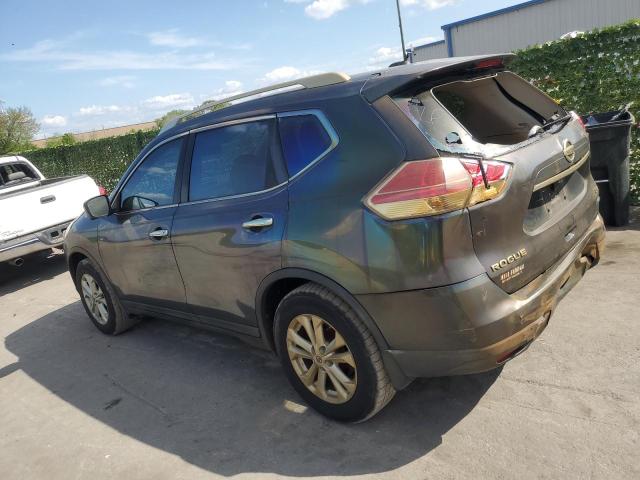 5N1AT2MT1EC796027 - 2014 NISSAN ROGUE S BROWN photo 2