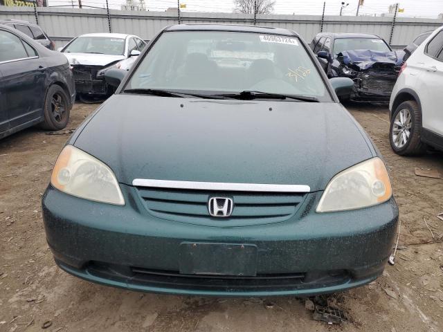 1HGES26742L006435 - 2002 HONDA CIVIC EX GREEN photo 5