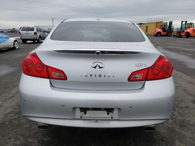 JN1CV6AR7DM750530 - 2013 INFINITI G37 SILVER photo 6