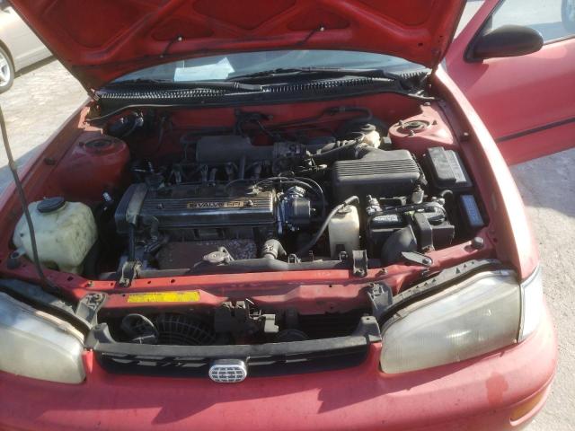 1Y1SK5365PZ055612 - 1993 GEO PRIZM BASE წითელი ფოტო 11