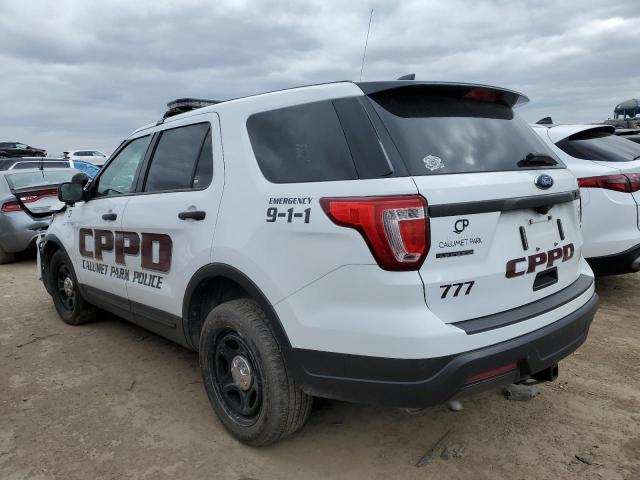 1FM5K8AR8KGA62215 - 2019 FORD EXPLORER POLICE INTERCEPTOR WHITE photo 2