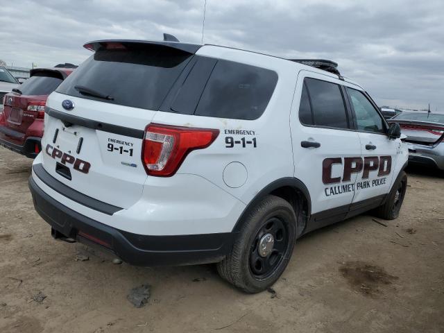 1FM5K8AR8KGA62215 - 2019 FORD EXPLORER POLICE INTERCEPTOR 白色 照片 3