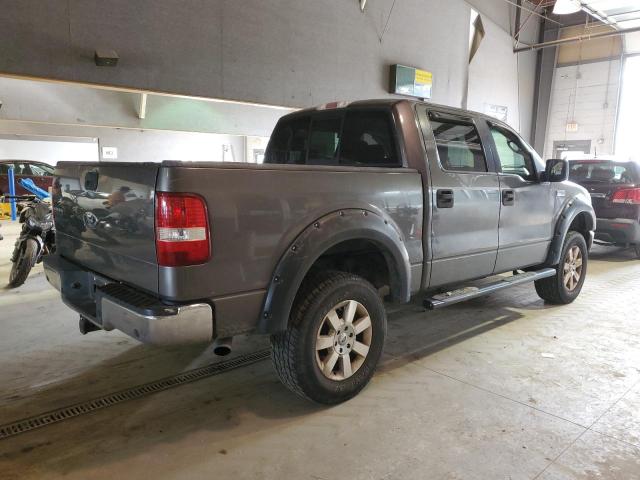 1FTPW14535FB47491 - 2005 FORD F150 SUPERCREW GRAY photo 3