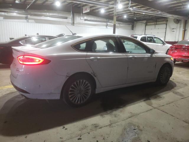 3FA6P0RU9ER181575 - 2014 FORD FUSION TITANIUM HEV WHITE photo 3