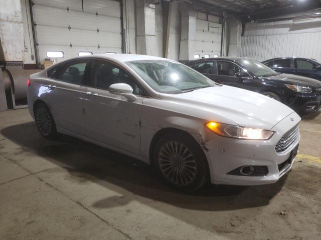 3FA6P0RU9ER181575 - 2014 FORD FUSION TITANIUM HEV WHITE photo 4