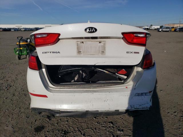 5XXGN4A75EG297646 - 2014 KIA OPTIMA EX WHITE photo 6