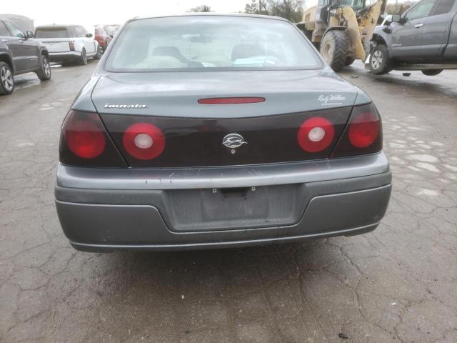 2G1WF52E359311457 - 2005 CHEVROLET IMPALA GRAY photo 6