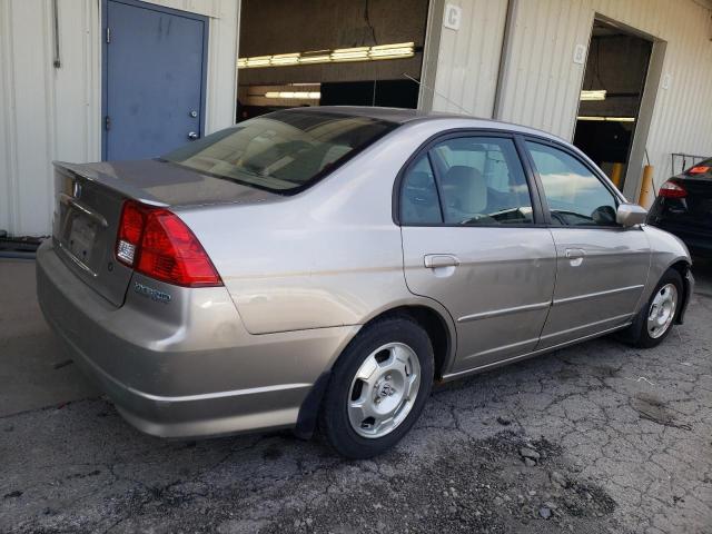 JHMES966X5S009704 - 2005 HONDA CIVIC HYBRID BEIGE photo 3