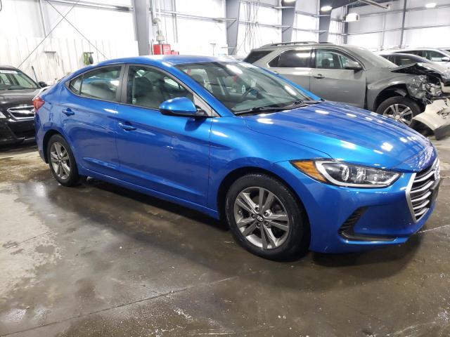 5NPD84LFXHH004850 - 2017 HYUNDAI ELANTRA SE BLUE photo 4