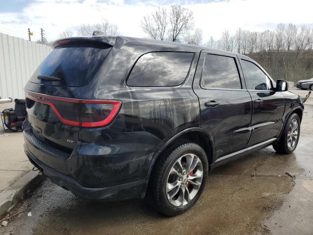 1C4RDJDGXKC770555 - 2019 DODGE DURANGO GT BLACK photo 3