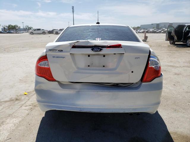 3FAHP0HA8BR109343 - 2011 FORD FUSION SE WHITE photo 6