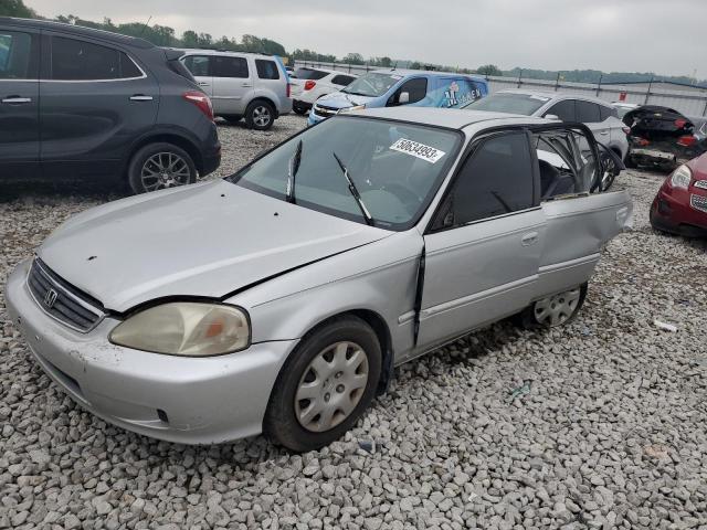 2HGEJ6614YH544466 - 2000 HONDA CIVIC BASE SILVER photo 1