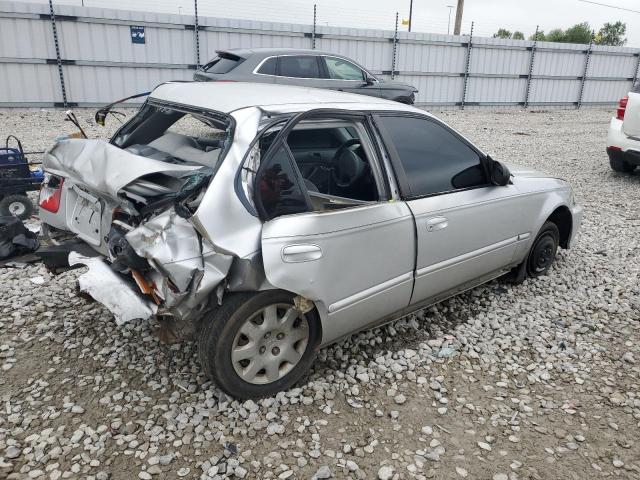2HGEJ6614YH544466 - 2000 HONDA CIVIC BASE SILVER photo 3