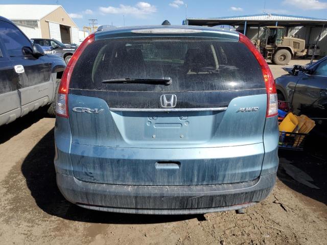 2HKRM4H75EH682291 - 2014 HONDA CR-V EXL BLUE photo 6