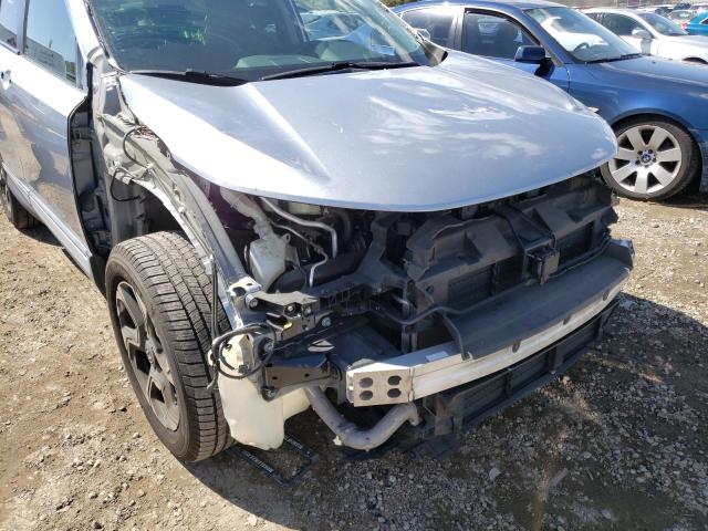 2HKRW2H99HH649833 - 2017 HONDA CR-V TOURING SILVER photo 12