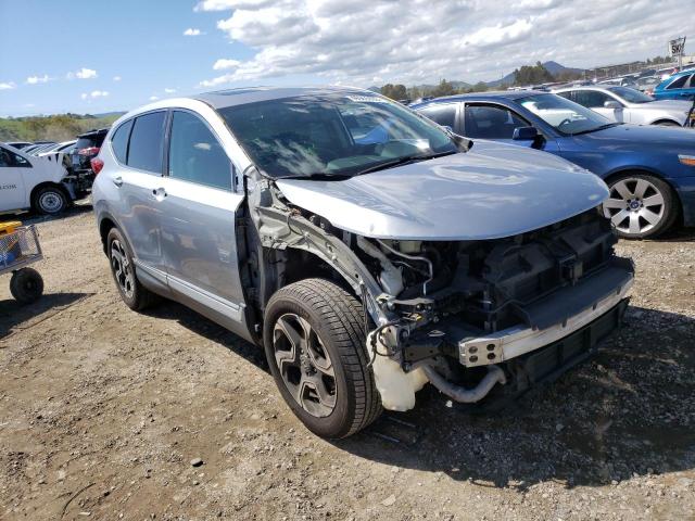 2HKRW2H99HH649833 - 2017 HONDA CR-V TOURING SILVER photo 4