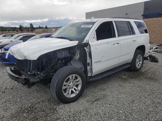 1GNSCBKC2KR141015 - 2019 CHEVROLET TAHOE C1500 LT WHITE photo 1