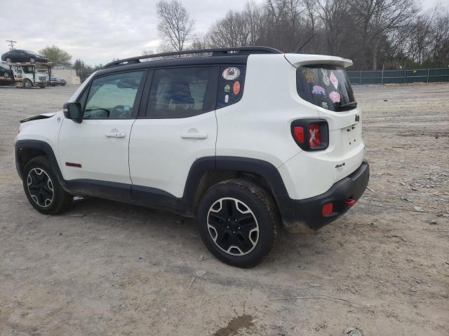 ZACCJBCT9GPE06133 - 2016 JEEP RENEGADE TRAILHAWK WHITE photo 2