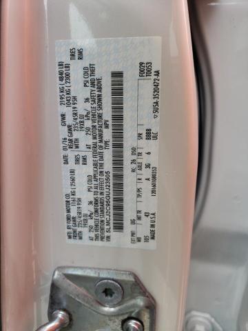 5LMCJ3C95GUJ23505 - 2016 LINCOLN MKC RESERVE WHITE photo 13