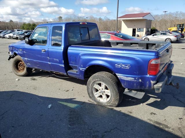 1FTZR45E22PB40196 - 2002 FORD RANGER SUPER CAB BLUE photo 2