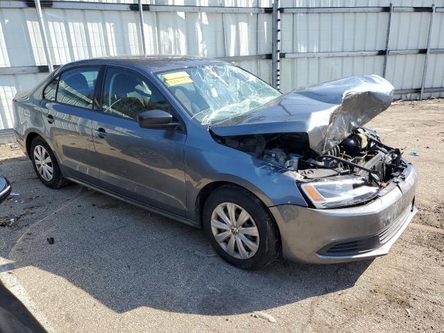 3VW2K7AJ6EM426487 - 2014 VOLKSWAGEN JETTA BASE GRAY photo 4