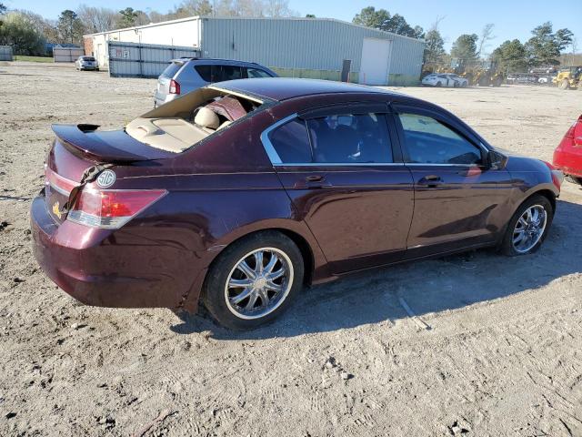 1HGCP2F78BA096564 - 2011 HONDA ACCORD EX BURGUNDY photo 3