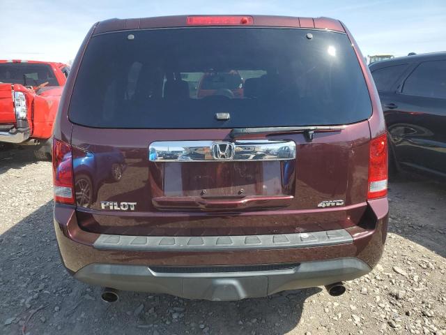 5FNYF4H58FB038112 - 2015 HONDA PILOT EXL BURGUNDY photo 6