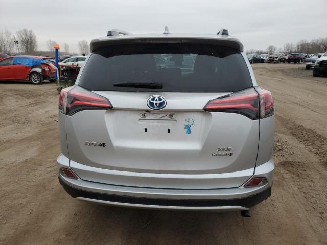 JTMRJREV6GD051468 - 2016 TOYOTA RAV4 HV XLE SILVER photo 6