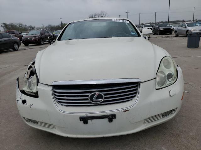 JTHFN48Y040059003 - 2004 LEXUS SC 430 WHITE photo 5