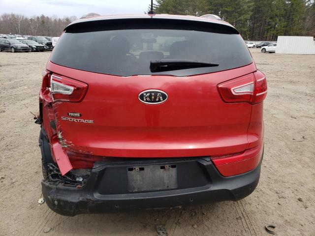 KNDPB3A22C7195864 - 2012 KIA SPORTAGE BASE RED photo 6