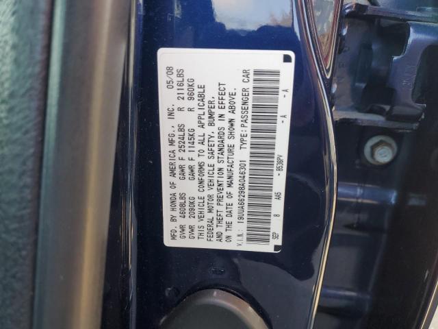 19UUA66298A046301 - 2008 ACURA TL BLUE photo 12